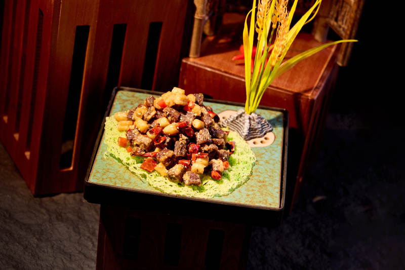 农家风味炒肉丁图片