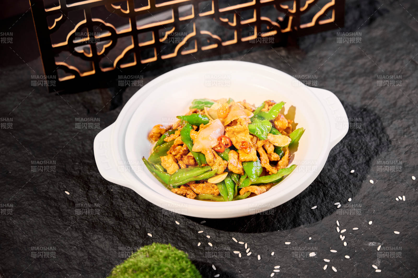 青椒炒肉丝图片