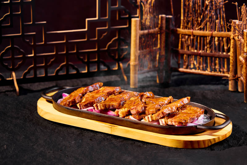 铁板烤肉 美味诱人图片