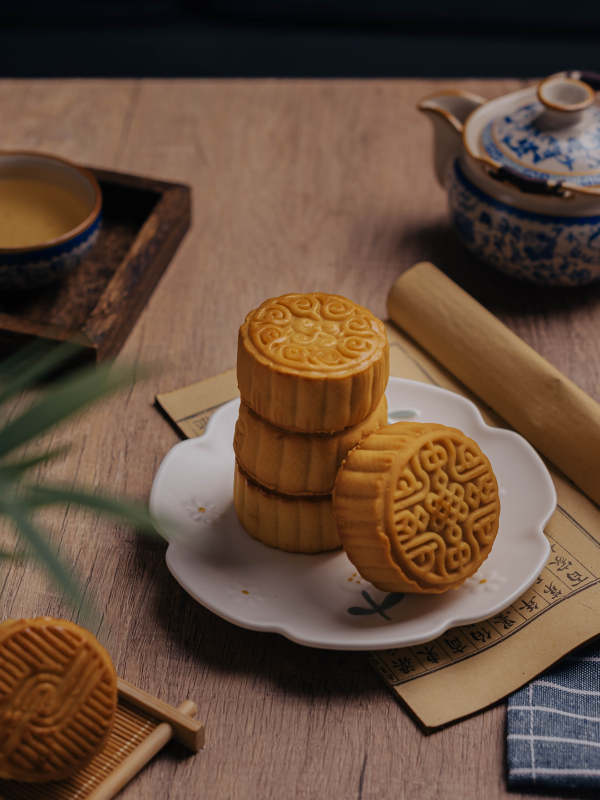 中秋月饼 茶香相伴图片