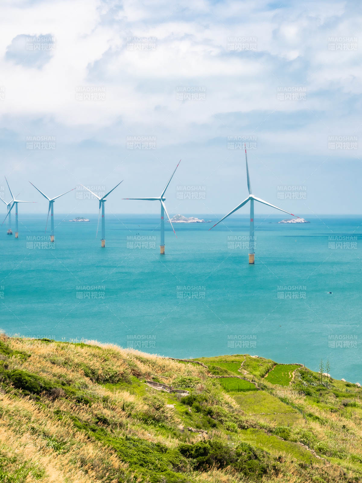 海上风力发电场风光无限图片