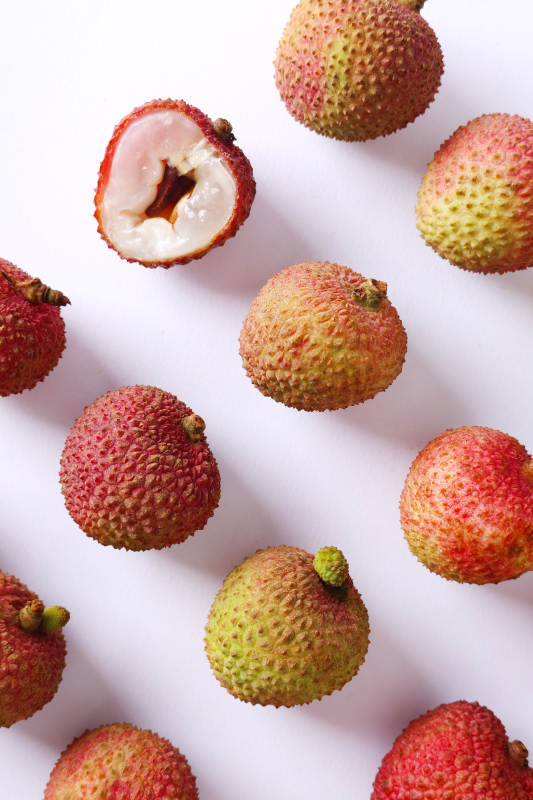 新鲜荔枝特写图图片