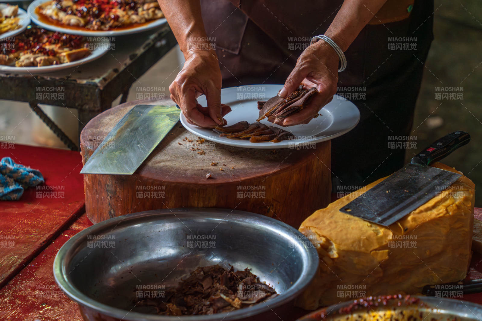 切辣椒 准备烹饪食材图片