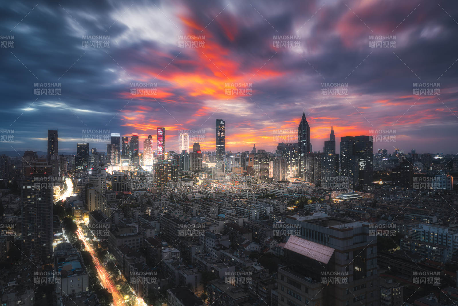 南京城市夜景图片