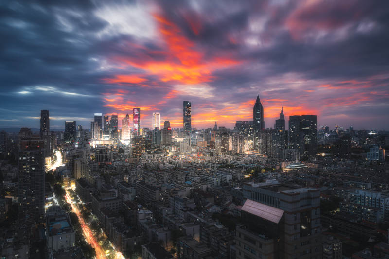 南京城市夜景图片