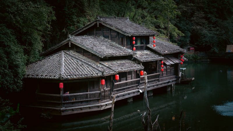 丁屋岭古朴水乡图片