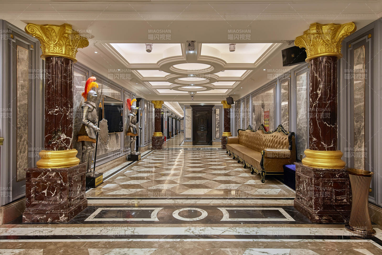 豪华酒店走廊设计图片