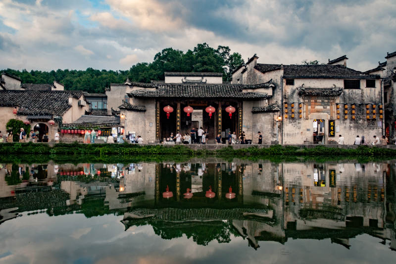 古村水映 静谧如画  安徽宏村图片