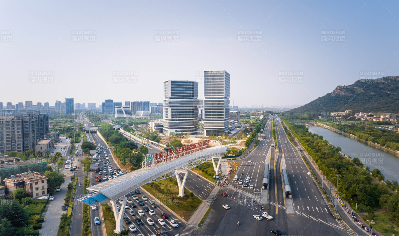 连云港现代城市交通枢纽全景图片