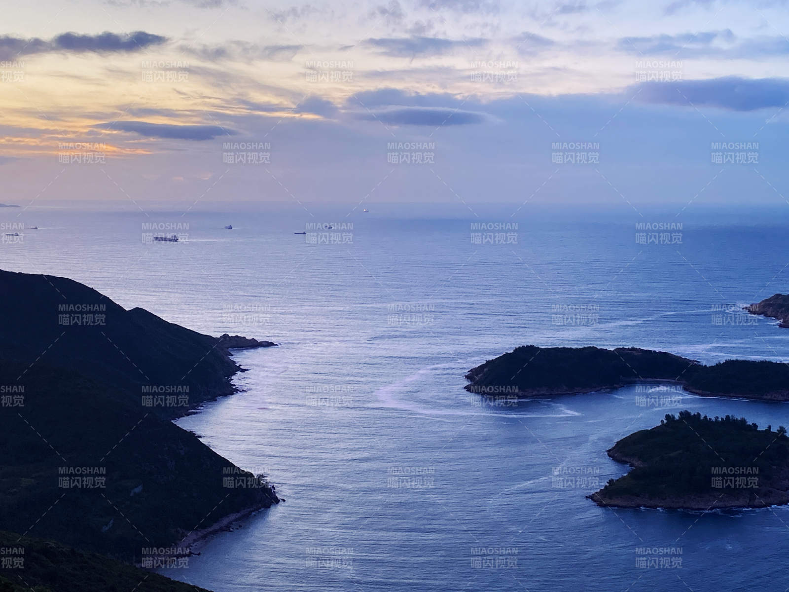 海滨日落 岛屿静谧图片