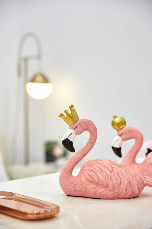 皇冠火烈鸟装饰品图片