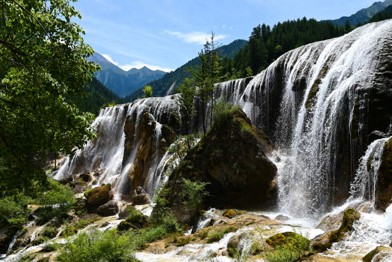 九寨沟瀑布群美景图片