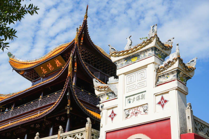 岳阳楼古建筑的华丽与宁静图片