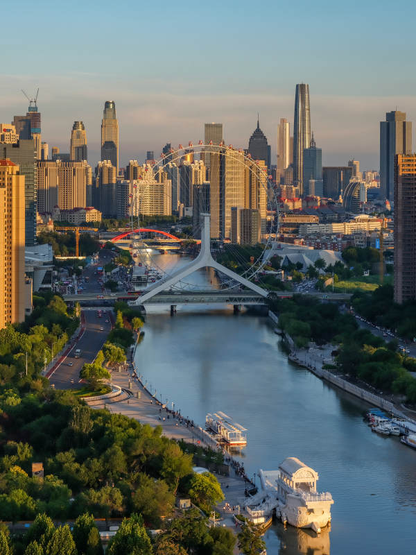 天津之眼摩天轮图片