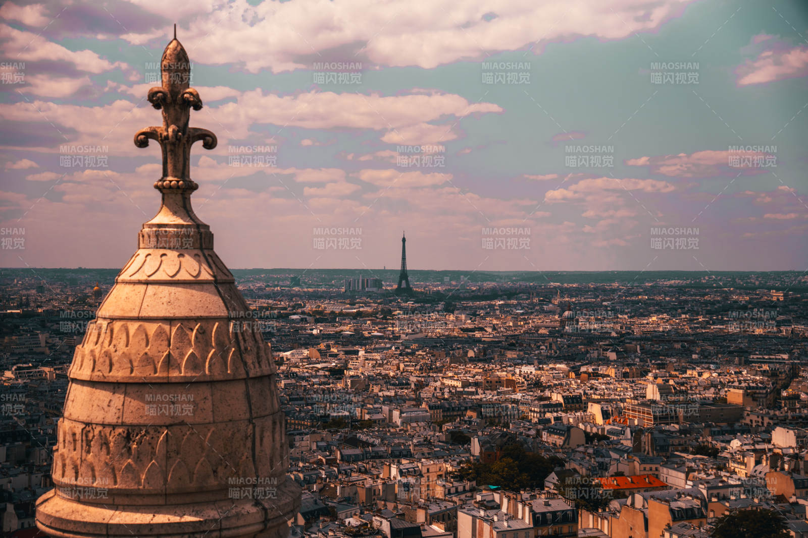 法国巴黎城市风光与埃菲尔铁塔图片