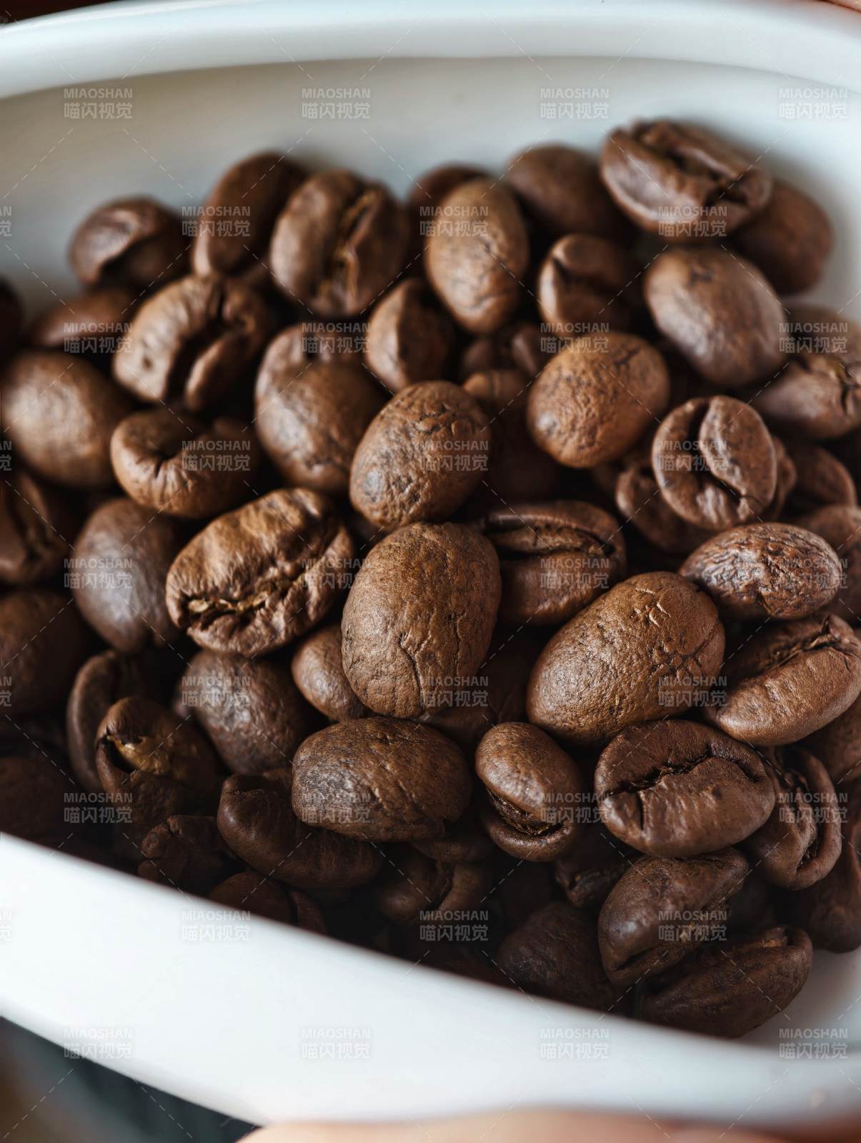 咖啡豆特写图片