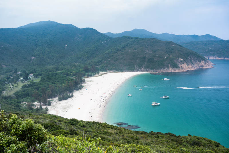 香港麦理浩径碧海蓝天沙滩美景图片