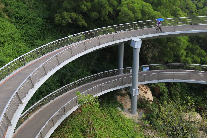 空中栈道 绿意盎然厦门市山海步道图片