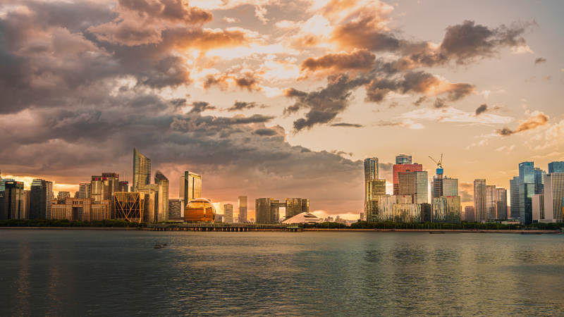 杭州钱江新城CBD图片