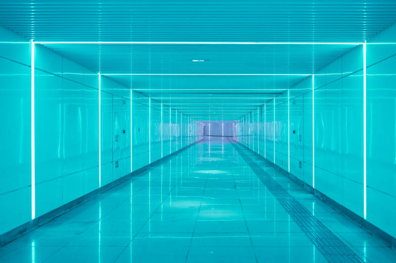 霓虹隧道 未来之光图片