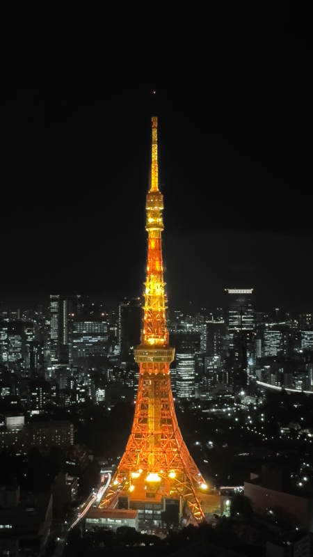 东京塔夜景璀璨灯光图片