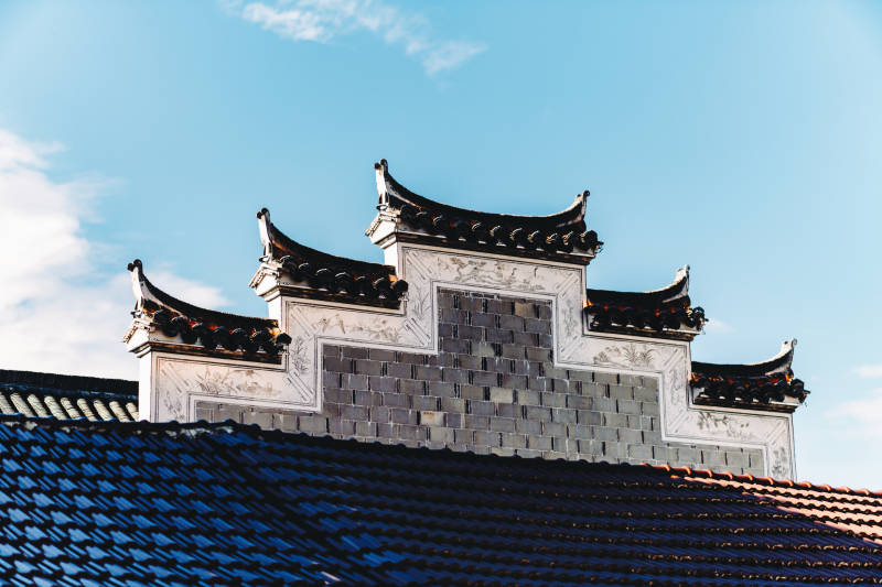 古建筑屋顶的典雅之美图片