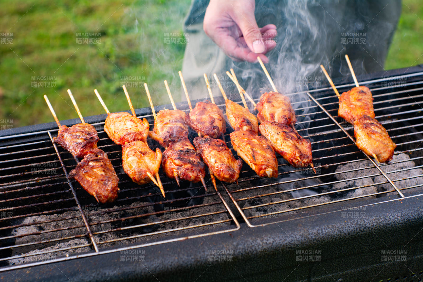 烧烤鸡翅 美味飘香图片
