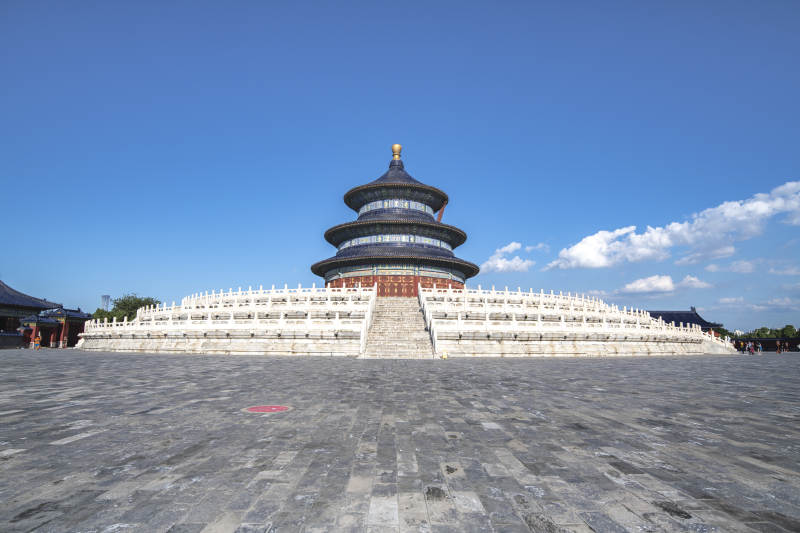 天坛祈年殿全景图图片