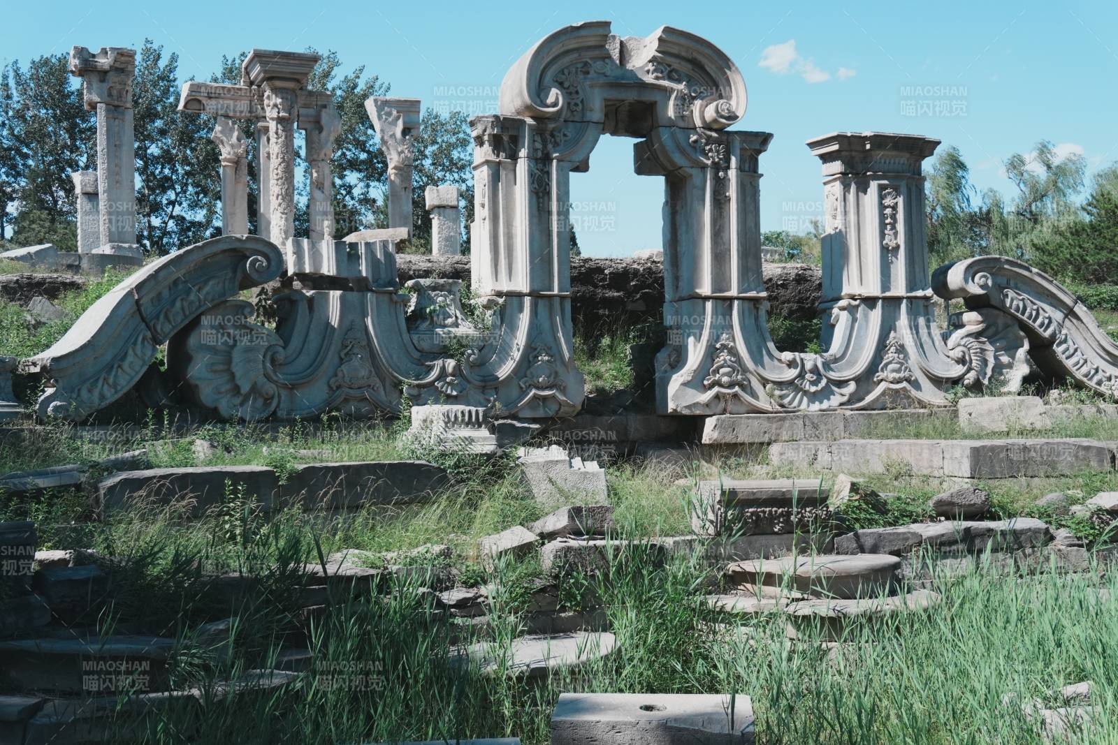 圆明园遗址 历史的残迹图片