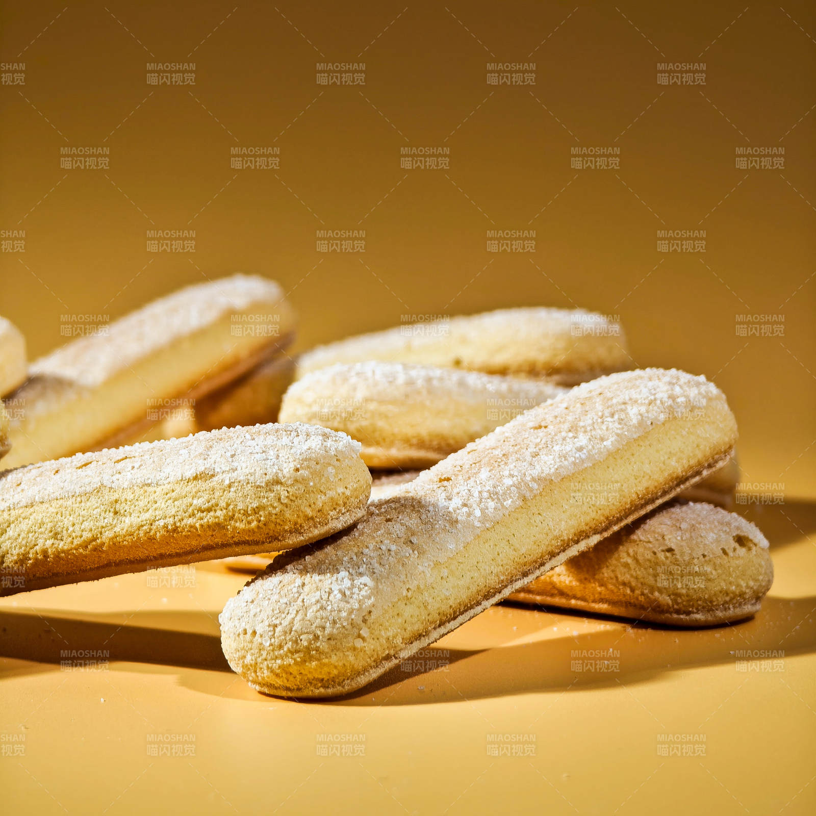 奶油手指饼干特写图片