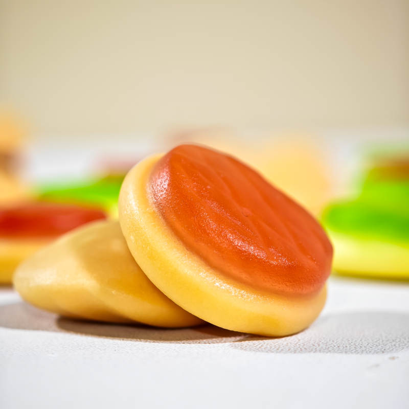 汉堡软糖特写图片