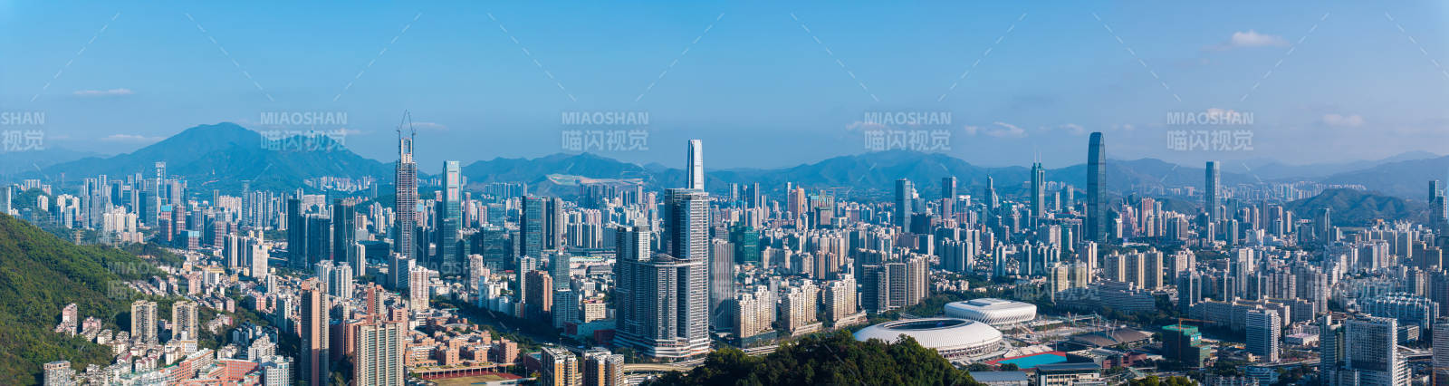 深圳城市全景图图片