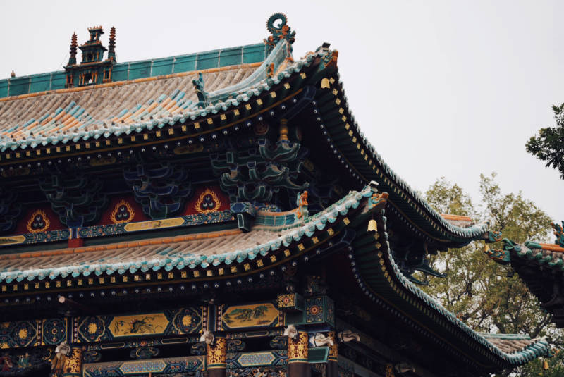 古建筑飞檐翘角细节图图片