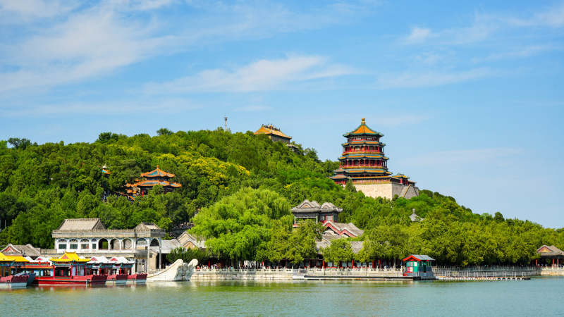 颐和园万寿山建筑群风光图片