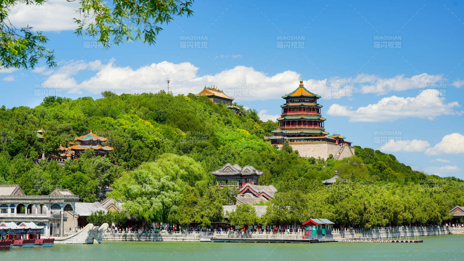 颐和园夏日风光图片