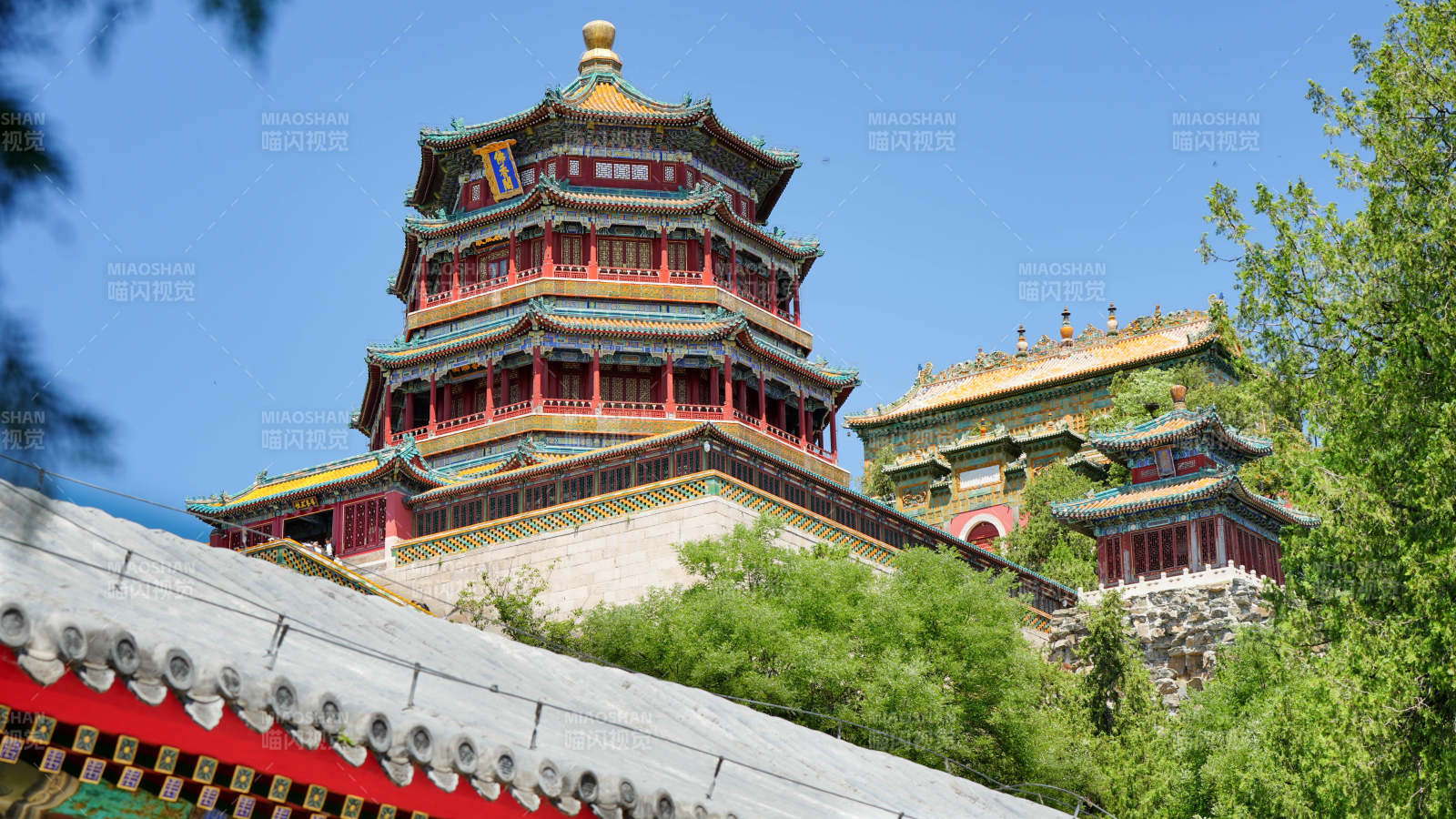 颐和园佛香阁风光图片