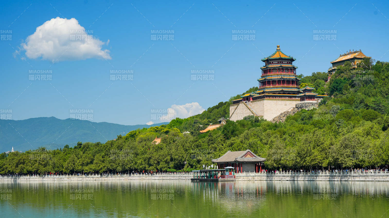 颐和园佛香阁风光图片