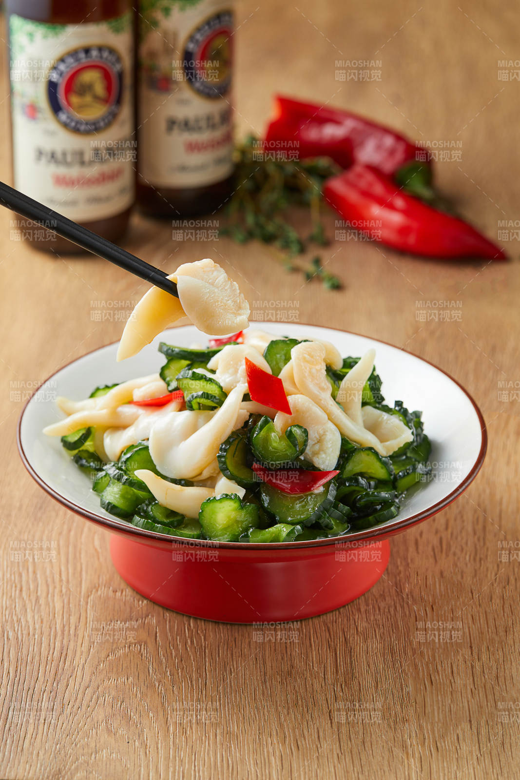 鸟贝拌黄瓜爽口小凉菜图片