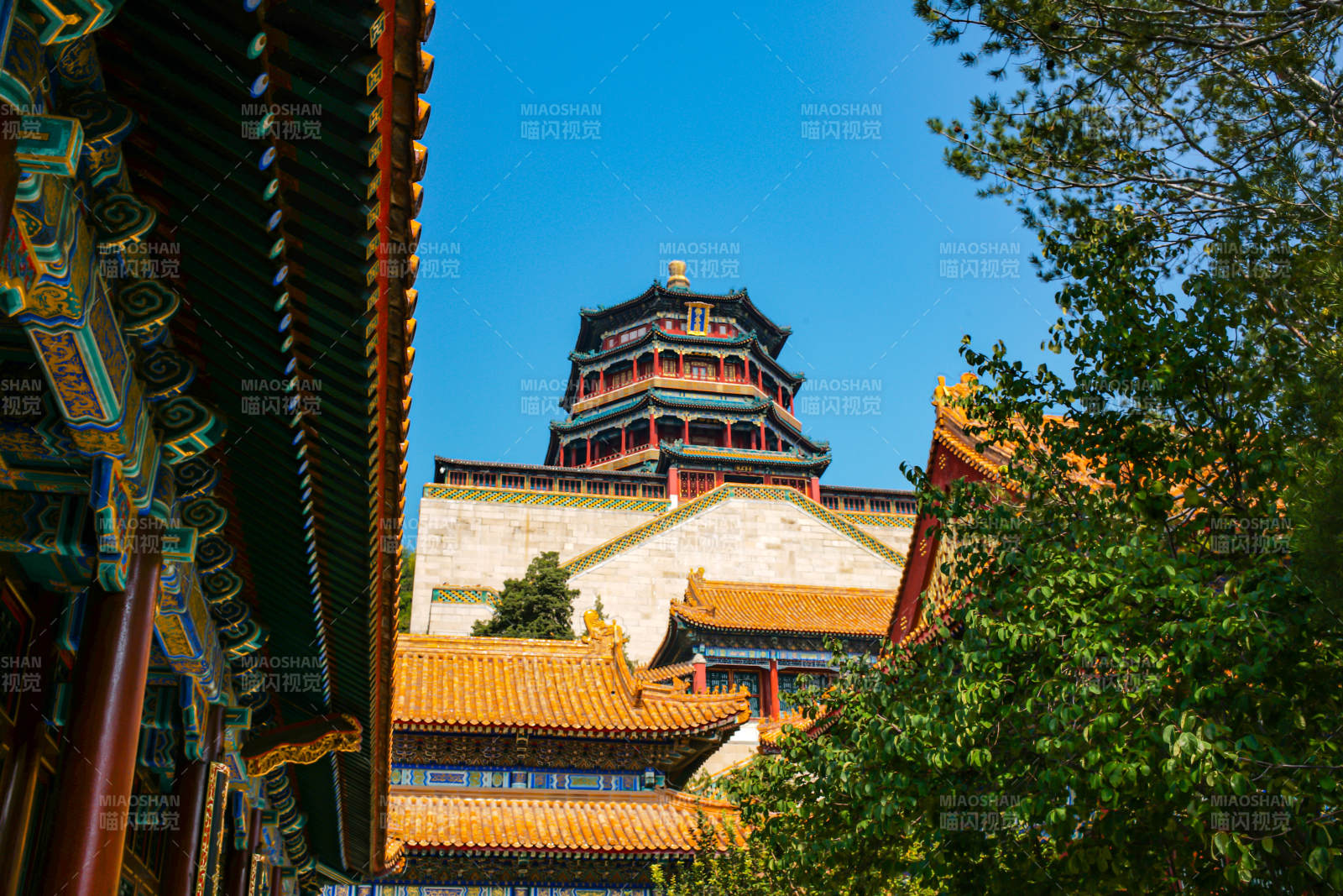 颐和园佛香阁风光图片