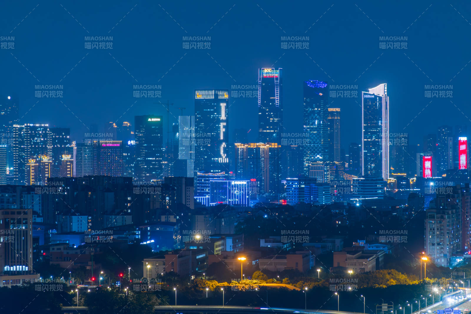 夜幕下的福州城图片