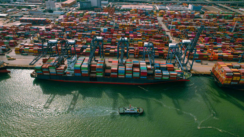 盐田港集装箱码头图片