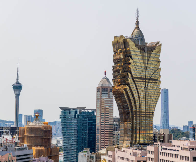 澳门城市天际线风光图片