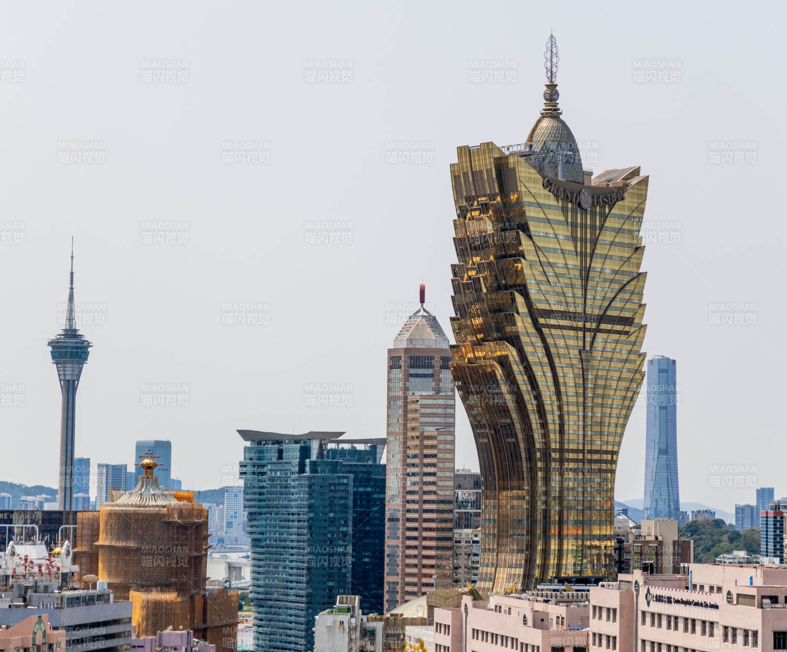 澳门城市天际线风光图片