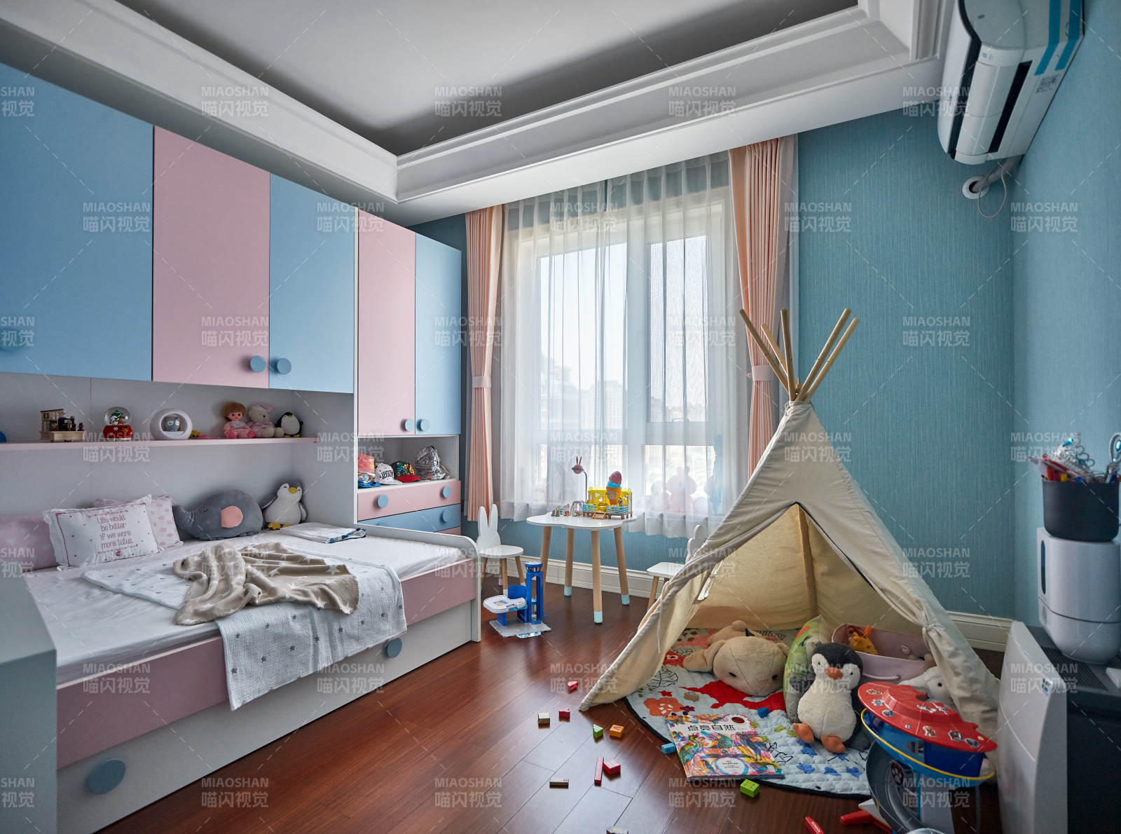 儿童房温馨布置效果图图片