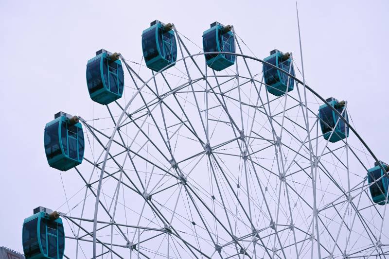 摩天轮的静谧时光图片