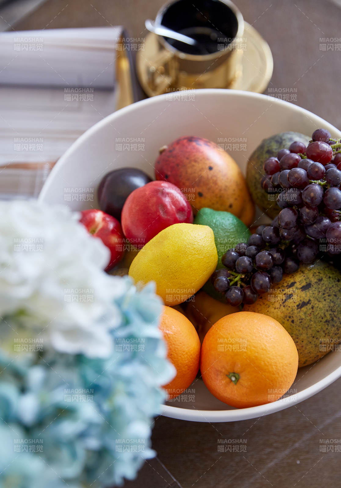 水果拼盘 色彩缤纷图片