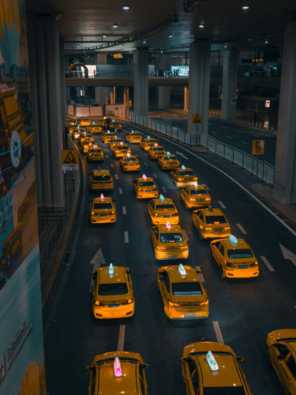 重庆江北国际机场出租车景观图片