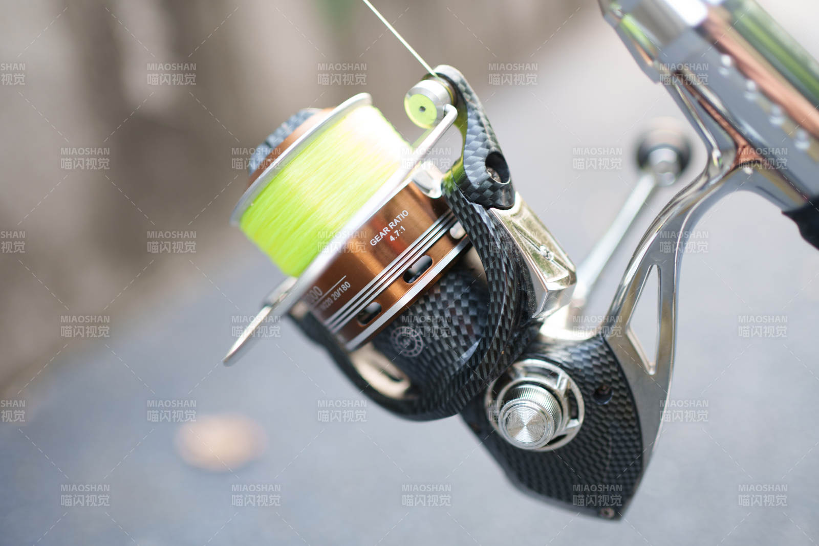 钓鱼轮特写 细节之美图片