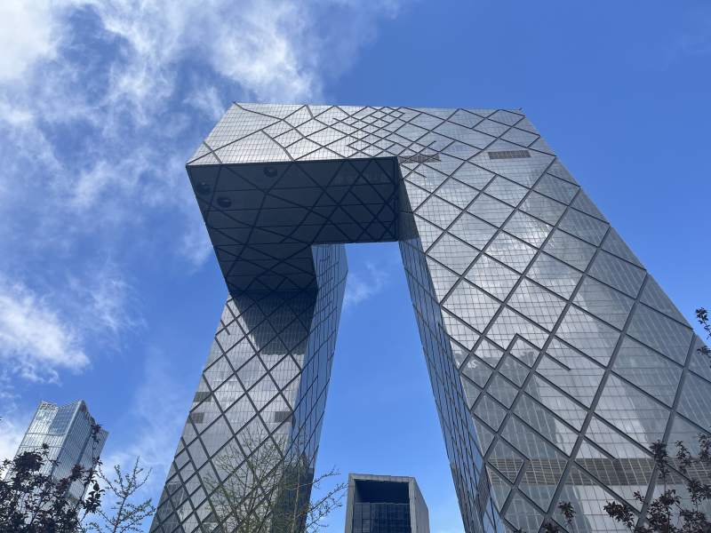 中央电视台总部大楼独特的建筑风格图片