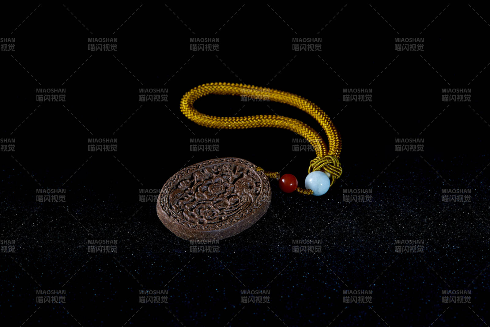 古法制香吊坠手把件图片